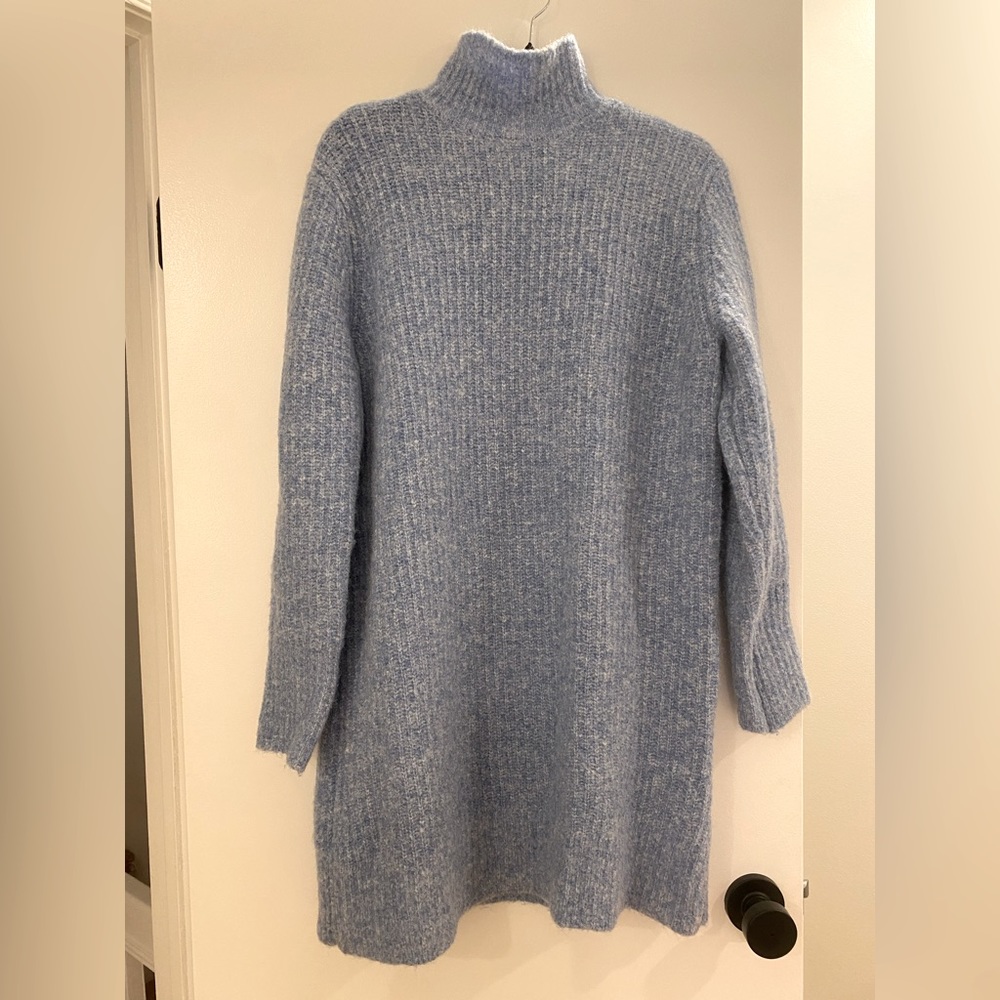 Zara Blue Sweater Dress